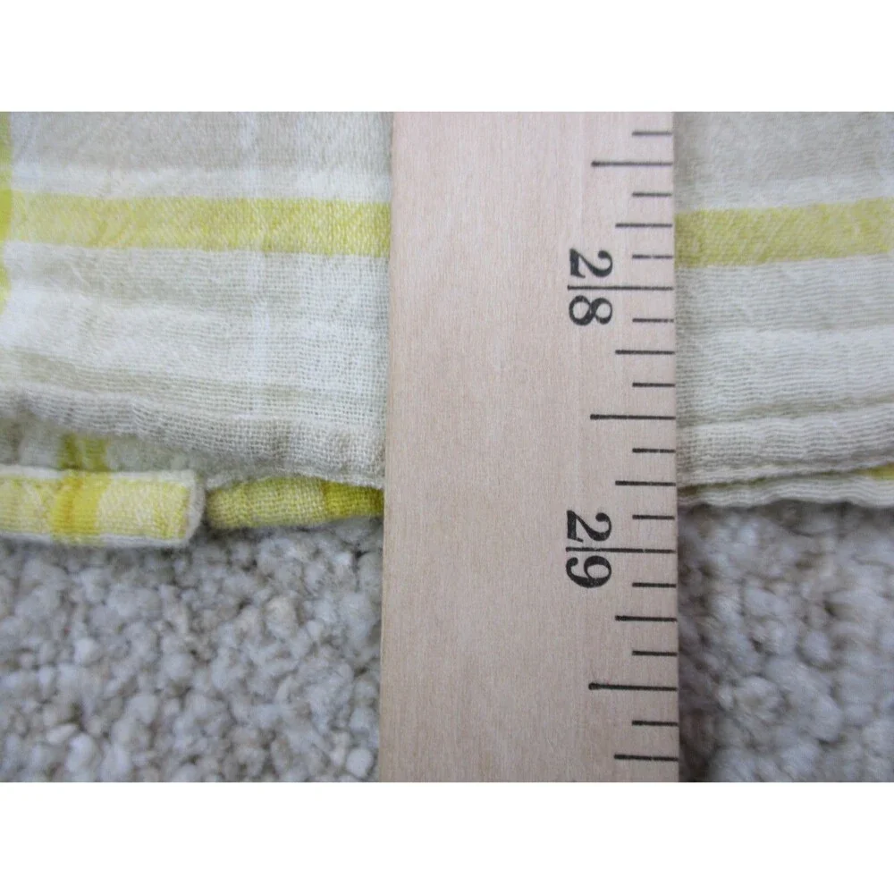 Patagonia Shirt Men Large White Yellow Plaid Steersman Hiking Casual Button Up * - Picture 13 of 14